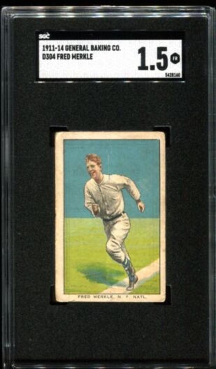1911-14 General Baking D304 Baseball Fred Merkle #NNO SGC 1