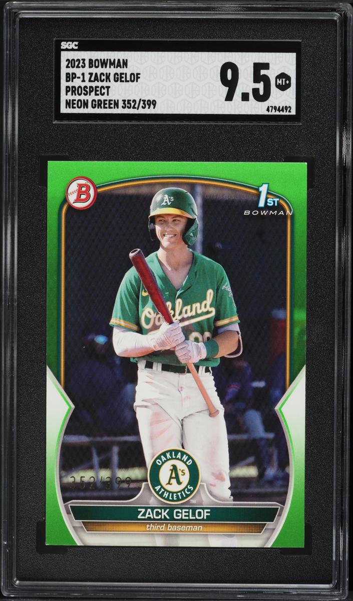 2023 Bowman Prospects Baseball Neon Green Zack Gelof #BP-1