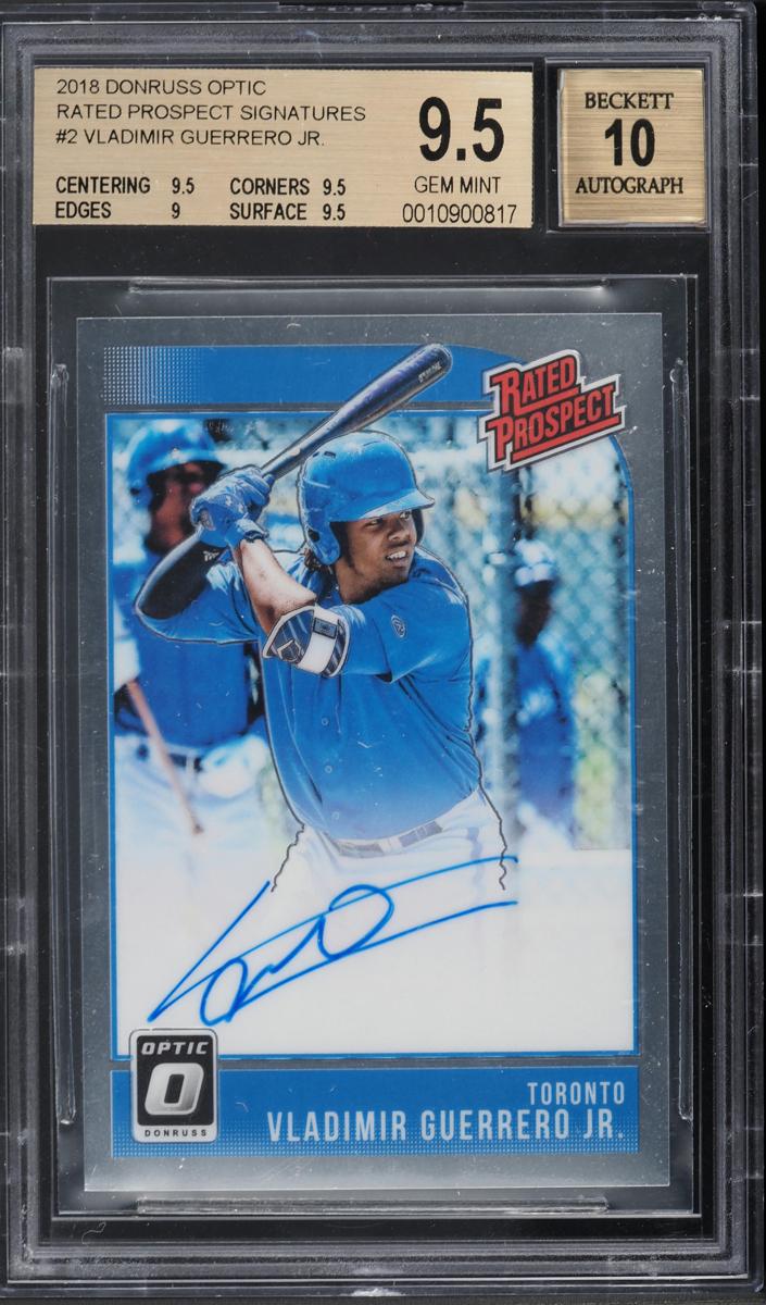 2018 Donruss Optic Baseball Vladimir Guerrero Jr. #RPS-VG PSA 9