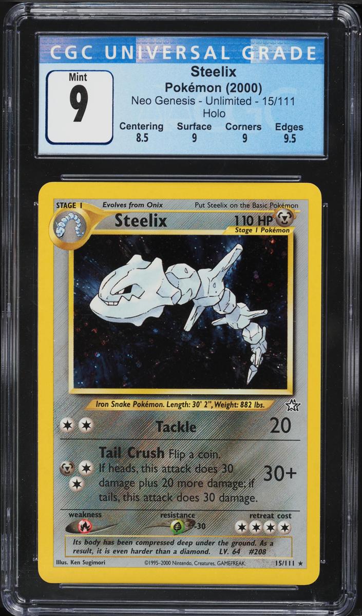 Steelix Holo 2000 Pokemon Neo Genesis