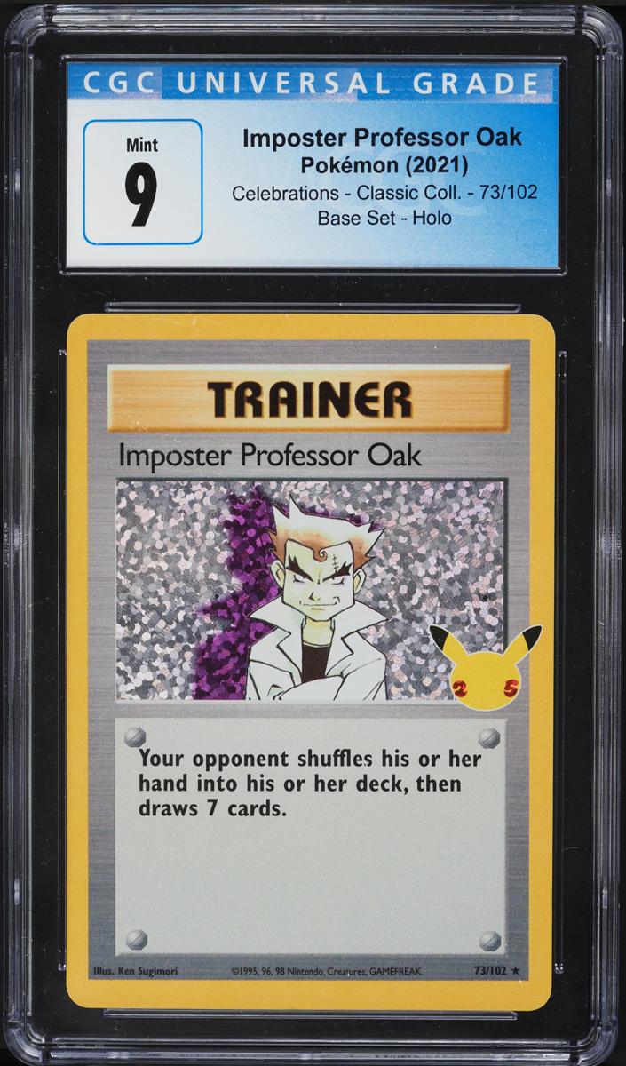 Imposter Professor Oak Holo 2021 Pokemon Celebrations Classic Collection