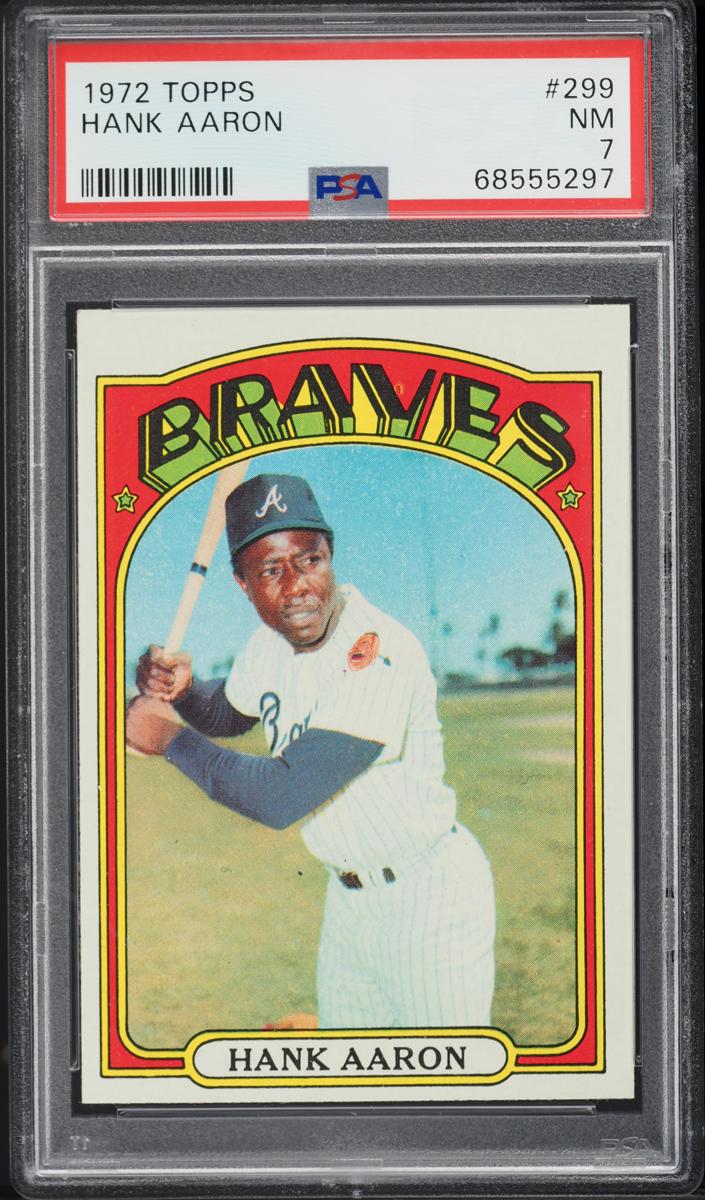 1972 Hank Aaron Topps Baseball #299
