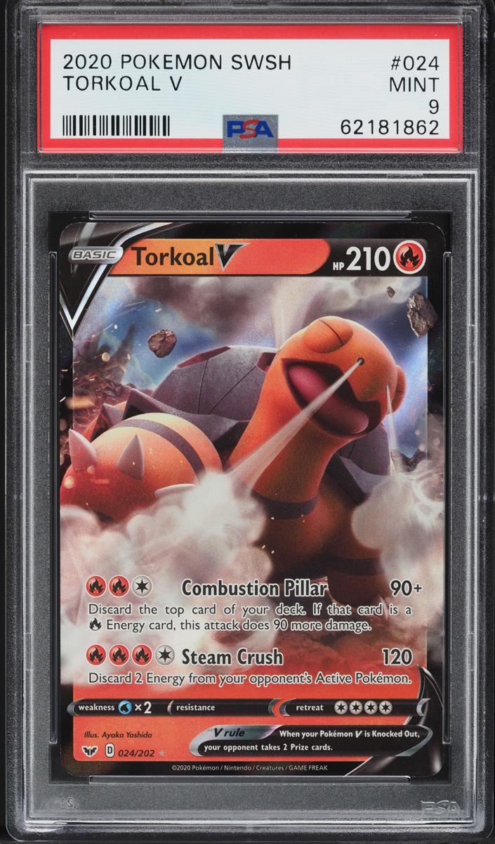 Torkoal V Holo 2020 Pokemon Sword & Shield