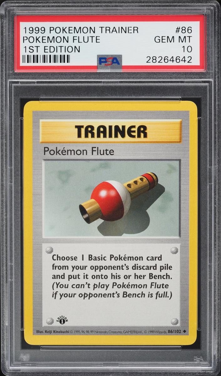 Pokemon Flute 1999 Pokemon Base Set 86 1st Edition image