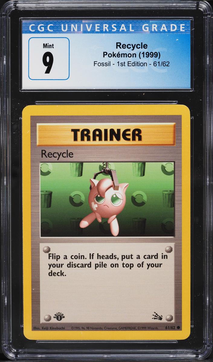 Recycle 1999 Pokemon Fossil 1st Edition