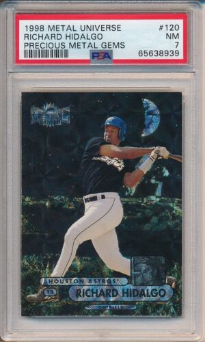 1998 Metal Universe Baseball Precious Metal Gems Richard Hidalgo #120 PSA 6.5
