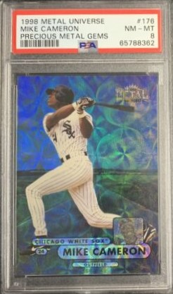 1998 Metal Universe Baseball Precious Metal Gems Mike Cameron #176 PSA 7.5