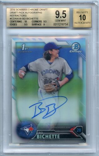 2016 Bowman Chrome Draft Baseball Refractor Bo Bichette #CDA-BOB