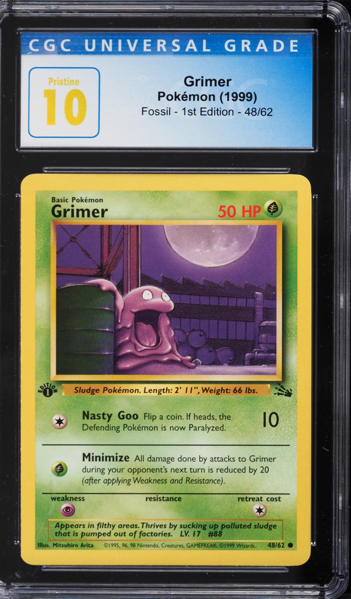 Grimer 1999 Pokemon Fossil 1st Edition