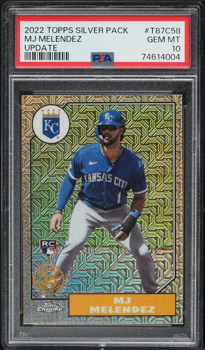 2022 Topps Update Silver Pack Baseball MJ Melendez #T87C-58 PSA 9