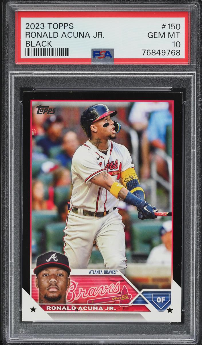 2023 Topps Baseball Black Ronald Acuna Jr. #150 SGC 9
