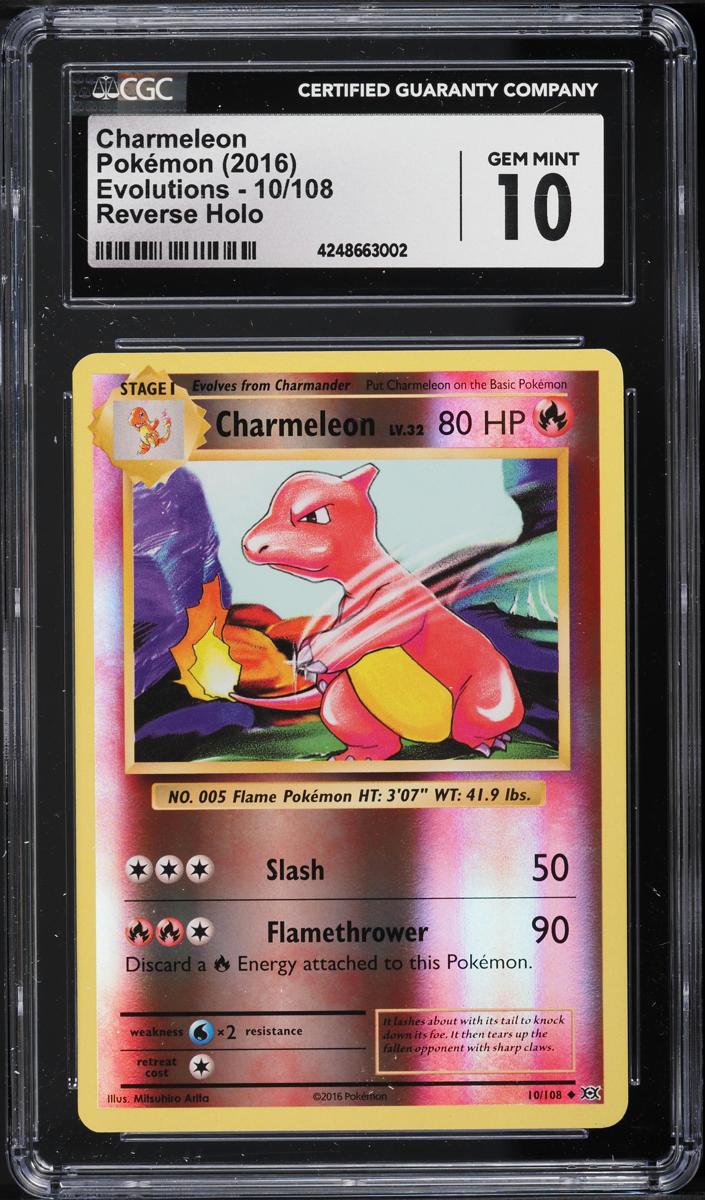 Charmeleon 2016 Pokemon XY Evolutions Reverse Foil