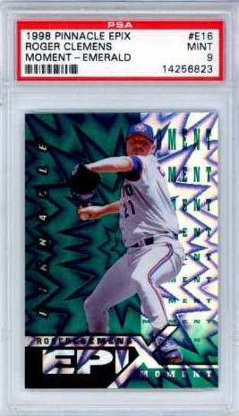 1998 Pinnacle Baseball Emerald Roger Clemens #E16 PSA 8.5