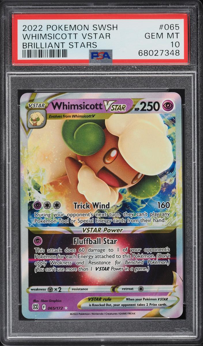 Whimsicott Vstar 2022 Pokemon Brilliant Stars