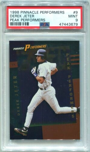 1998 Pinnacle Performers Baseball Peak Performers Derek Jeter #9 PSA 8.5