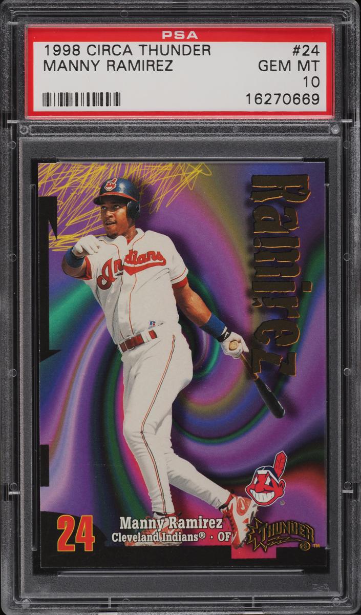 1998 Circa Thunder Baseball Manny Ramirez #24