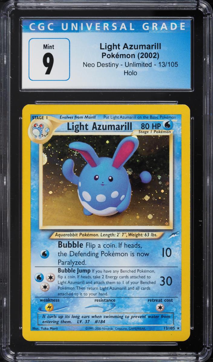 Light Azumarill Holo 2002 Pokemon Neo Destiny