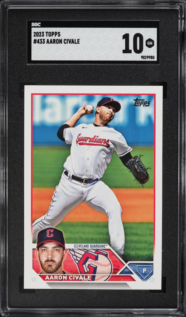 2023 Topps Baseball Aaron Civale #433 SGC 10
