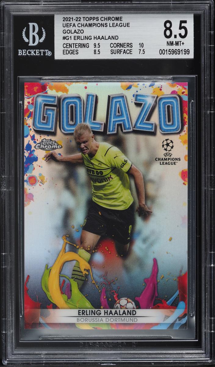 Erling Haaland - 2021 Topps Chrome Champions UEFA League Soccer
