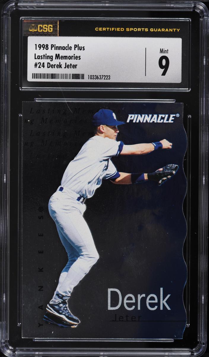 1998 Pinnacle Plus Baseball Derek Jeter #24 PSA 8.5