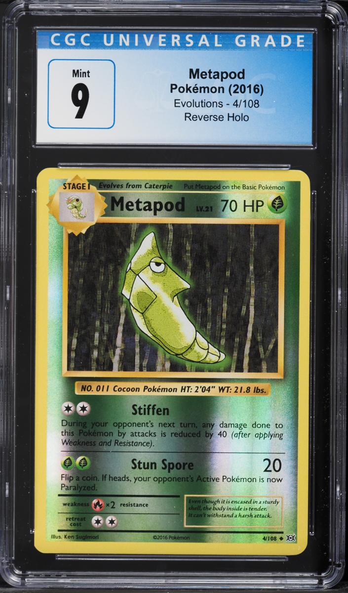 Metapod 2016 Pokemon XY Evolutions Reverse Foil