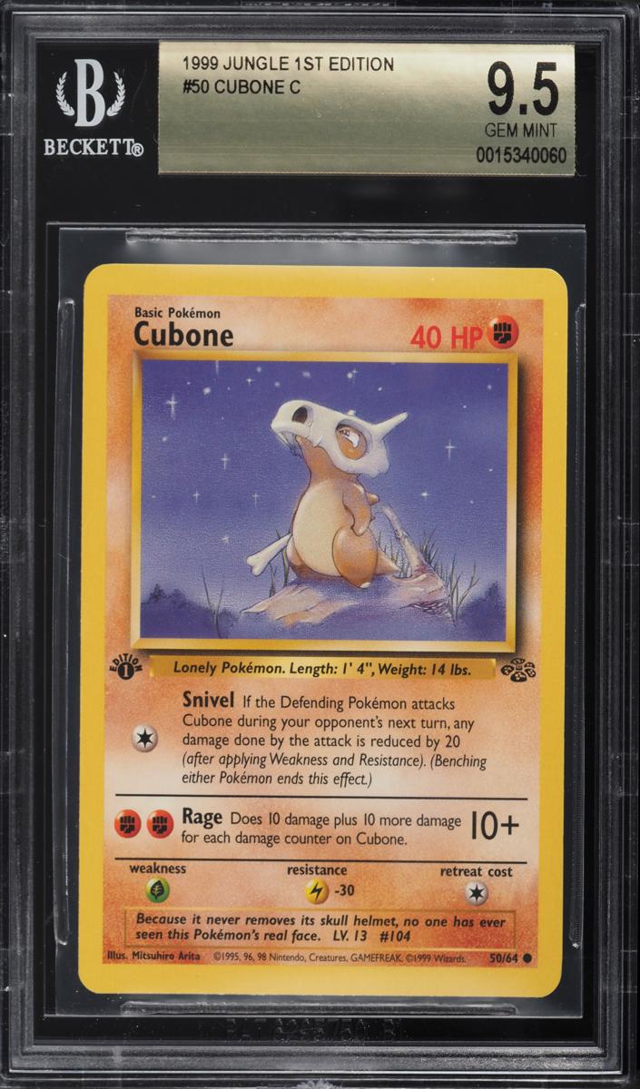 Cubone 1999 Pokemon Jungle 1st Edition