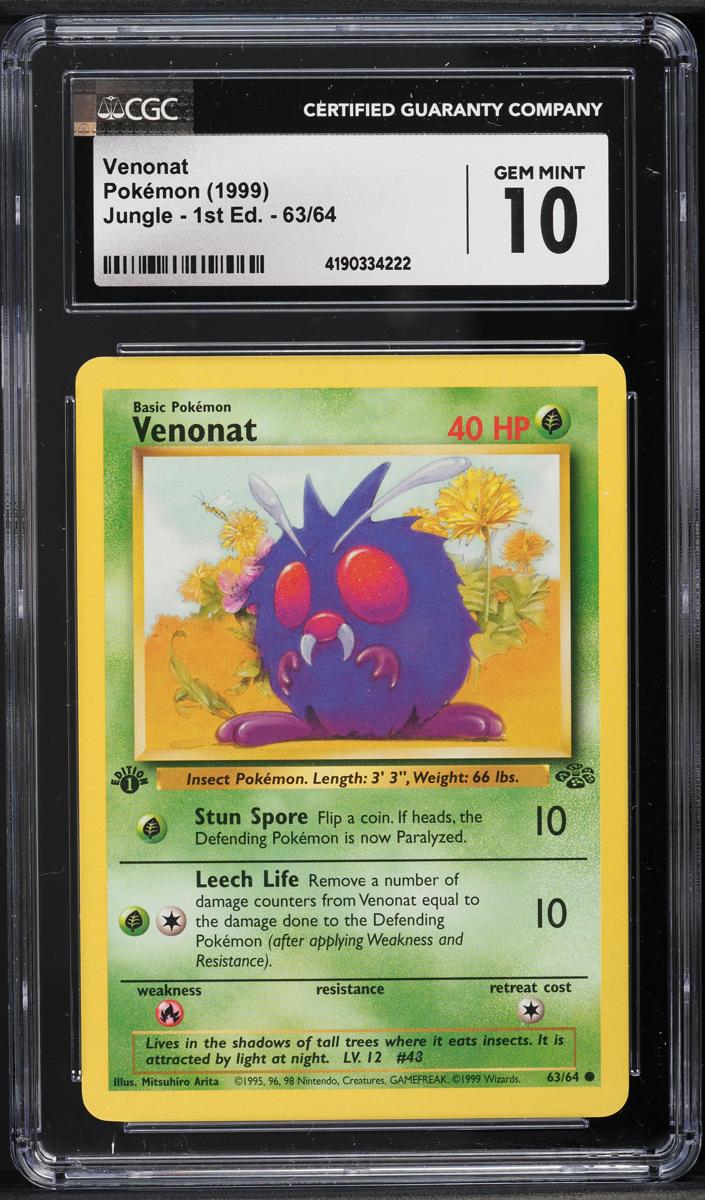Venonat 1999 Pokemon Jungle 1st Edition