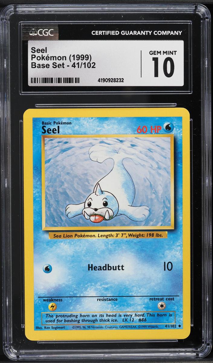 Seel 1999 Pokemon Base Set
