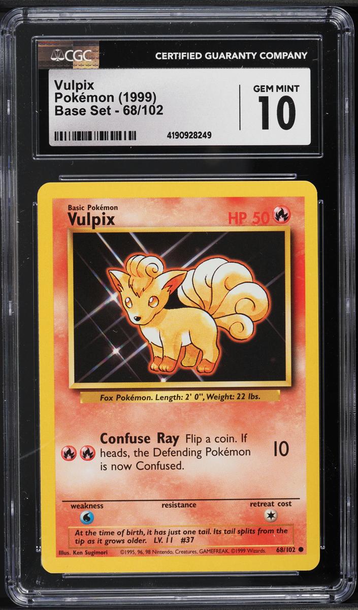 Vulpix 1999 Pokemon Base Set