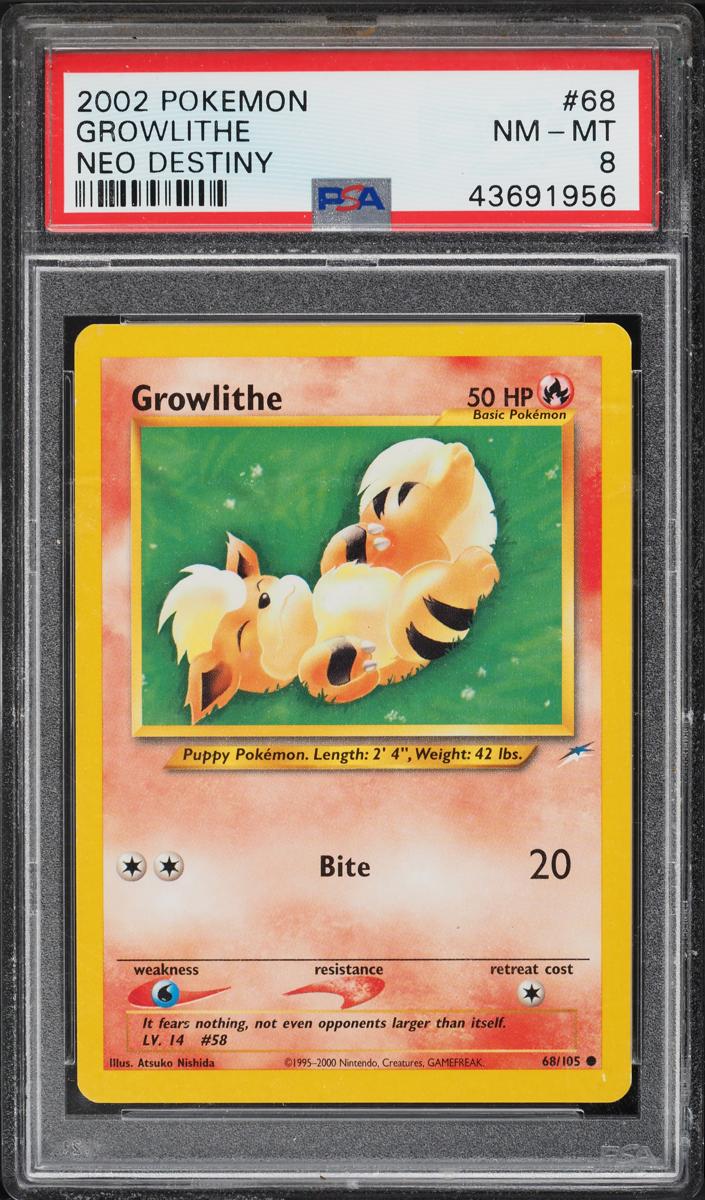 Growlithe 2002 Pokemon Neo Destiny