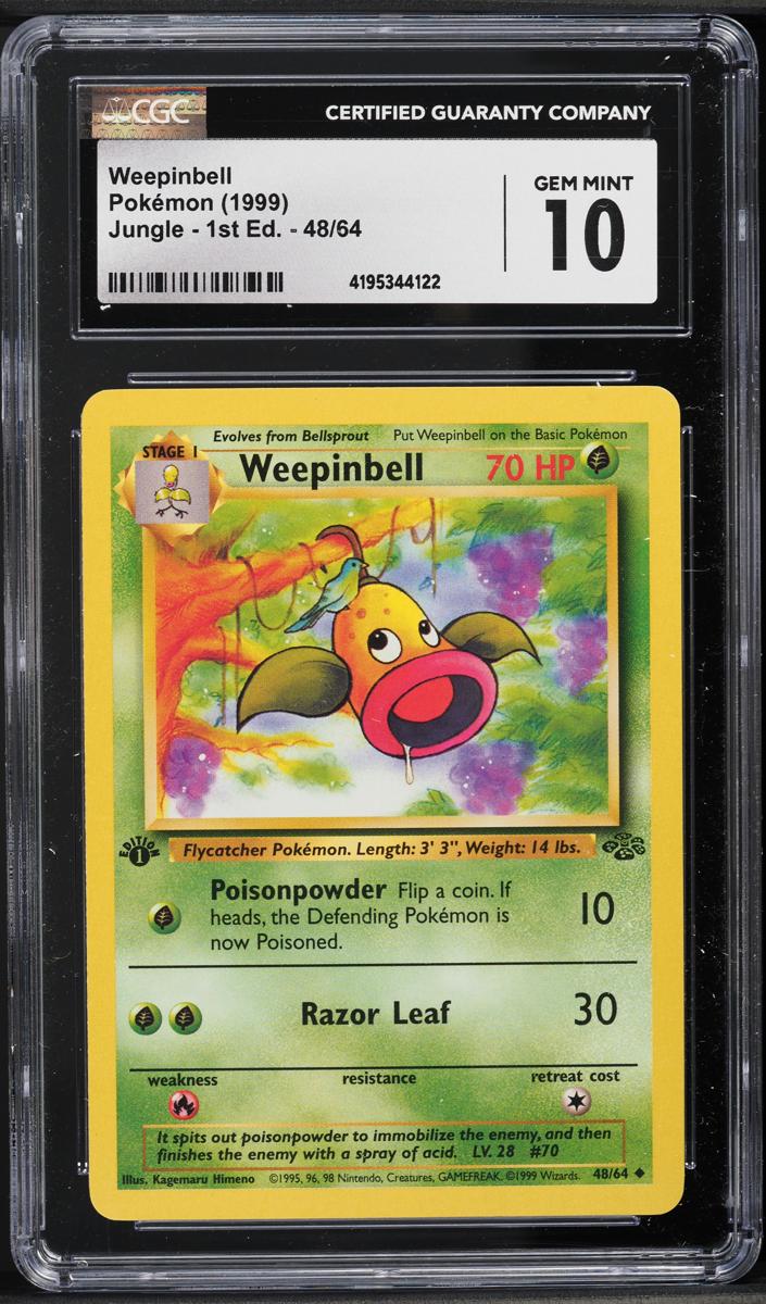 Weepinbell 1999 Pokemon Jungle 1st Edition