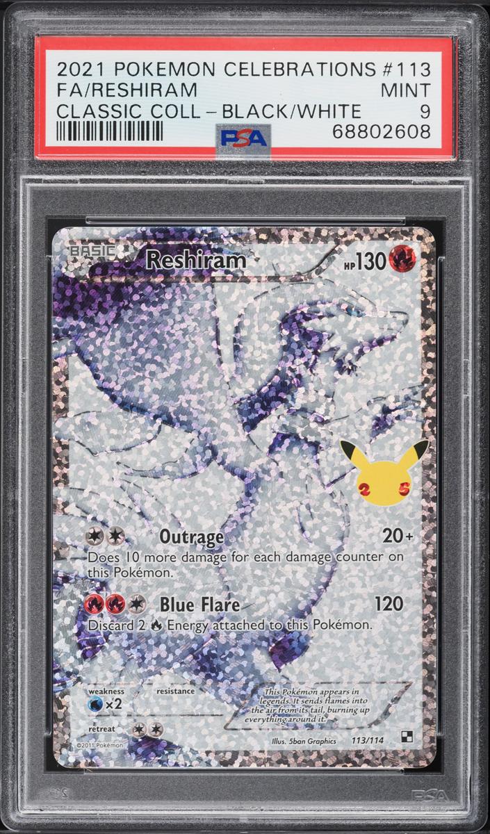 Reshiram 2021 Pokemon Celebrations Classic Collection Full Art