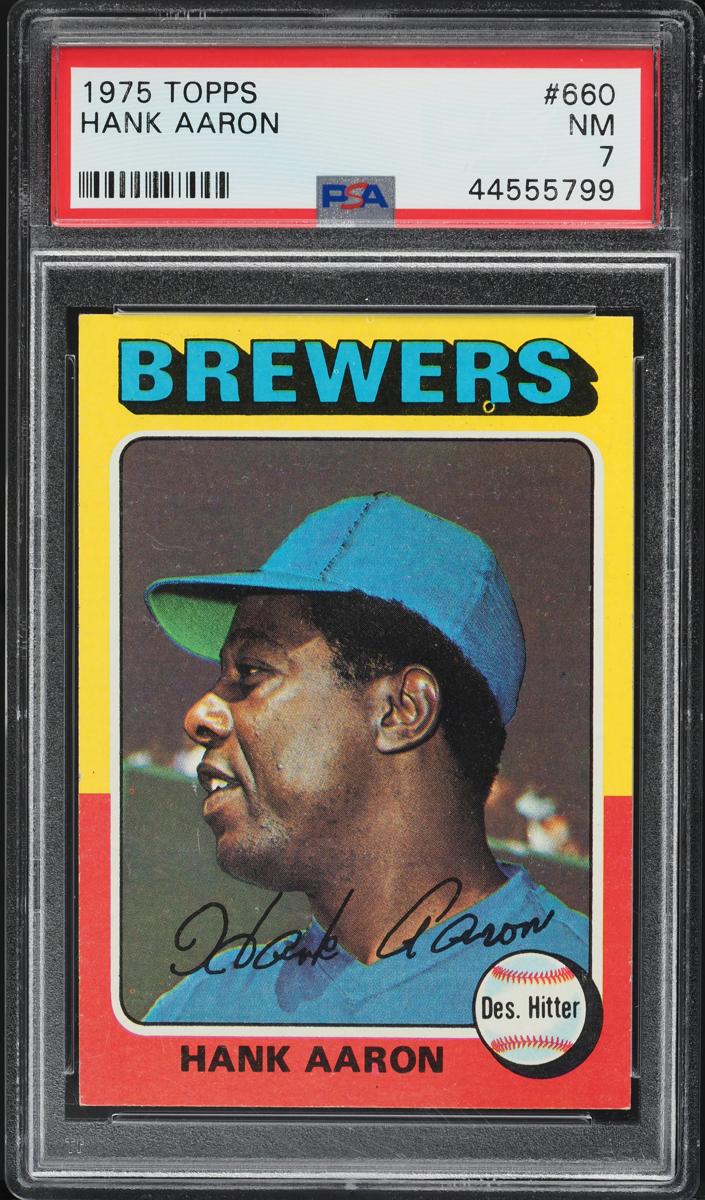 1975 Hank Aaron Topps Baseball #660