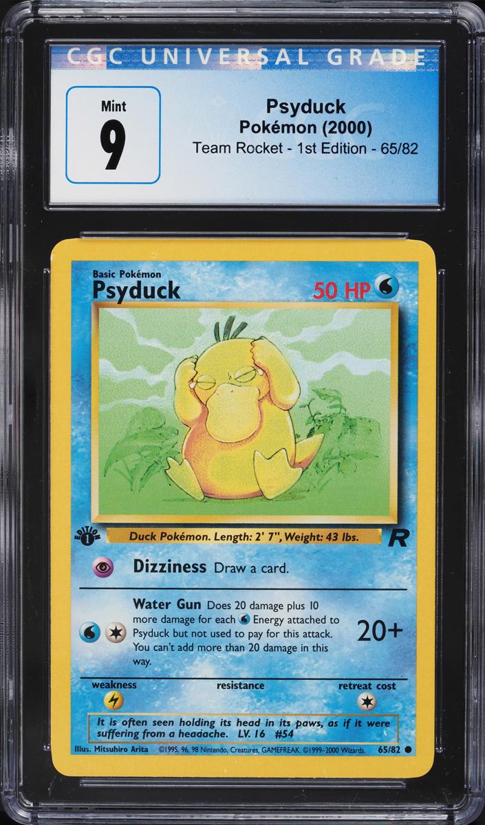 Psyduck 2000 Pokemon Team Rocket 1st Edition
