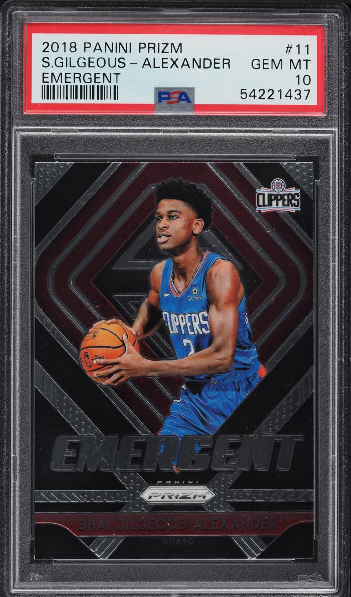 Shai Gilgeous-Alexander 2018 Panini Prizm Emergent Basketball
