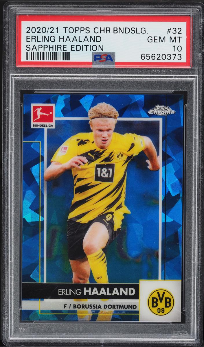 Erling Haaland - 2020 Topps Chrome Sapphire Bundesliga Soccer
