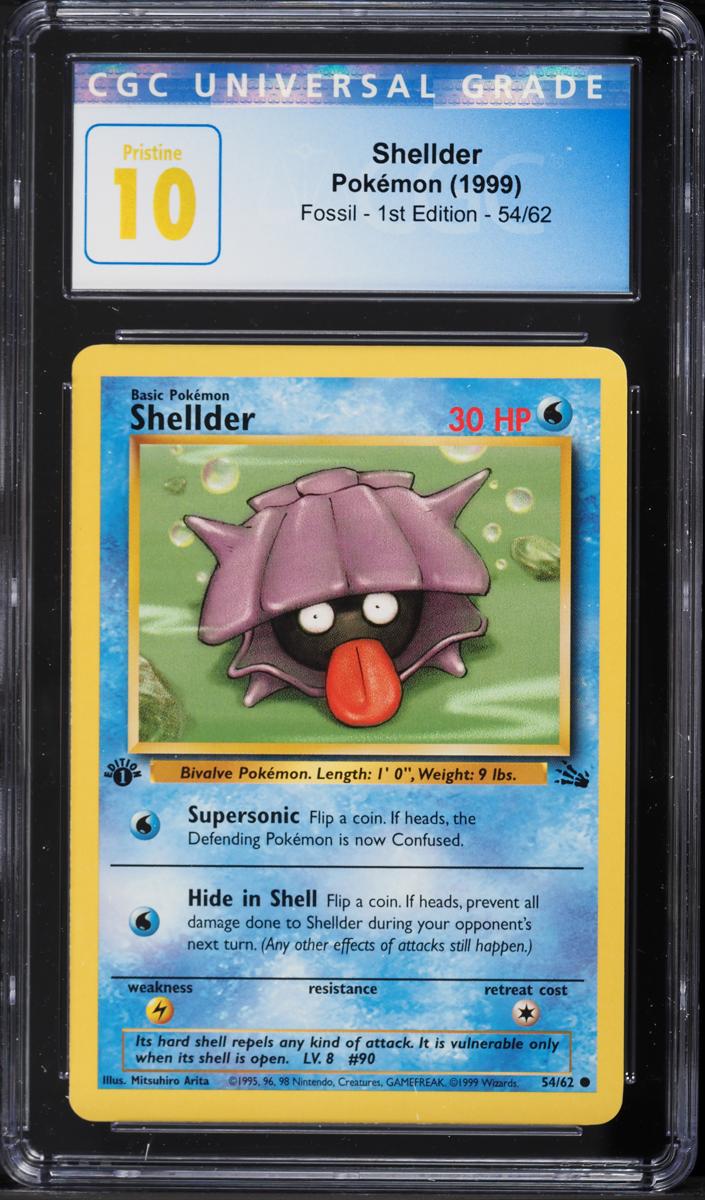 Shellder 1999 Pokemon Fossil 1st Edition