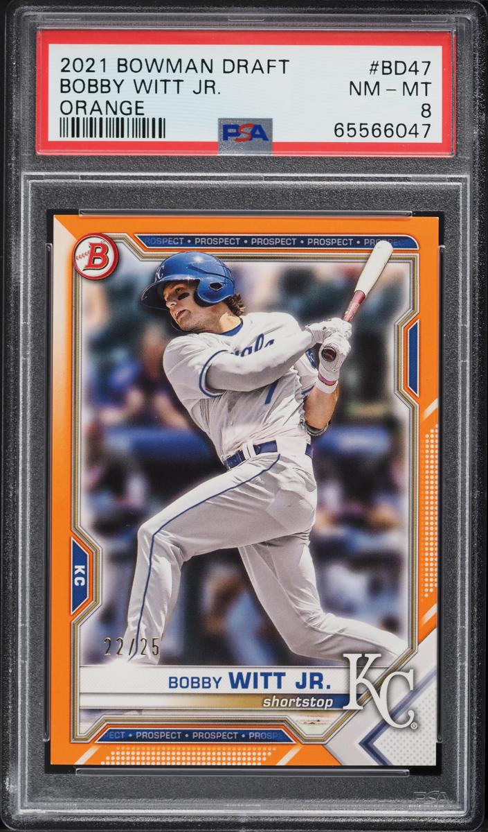 2021 Bowman Draft Baseball Orange Bobby Witt Jr. #BD-47 PSA 10