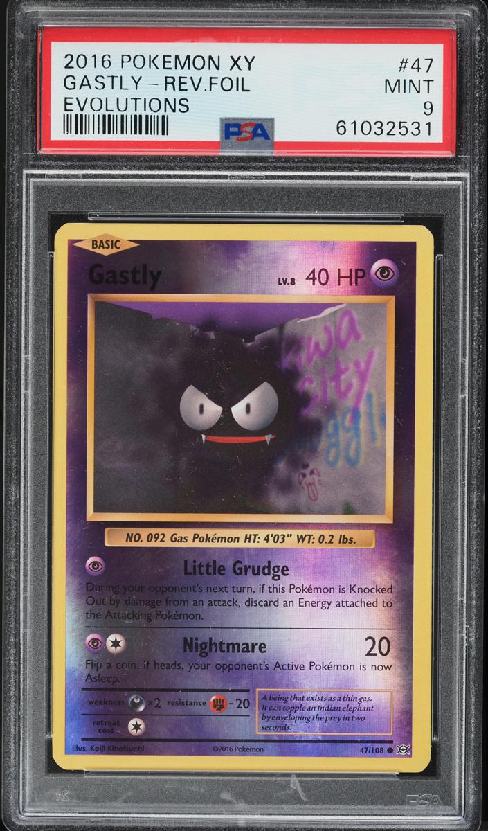 Gastly 2016 Pokemon XY Evolutions Reverse Foil