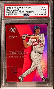 1998 Skybox E-X2001 Baseball Essential Credentials Future Todd Walker #86 PSA 9