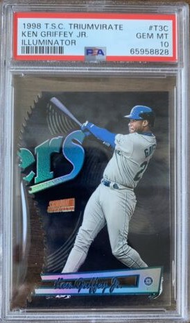 1998 Topps Stadium Club Baseball Illuminator Ken Griffey Jr. #T3C PSA 9
