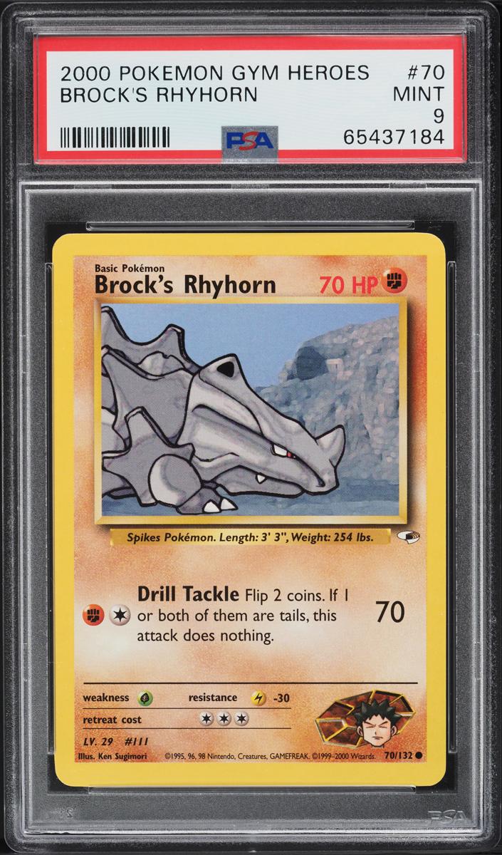 Brock's Rhyhorn 2000 Pokemon Gym Heroes