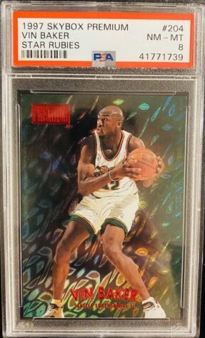 1997 Skybox Premium Vin Baker #204 card