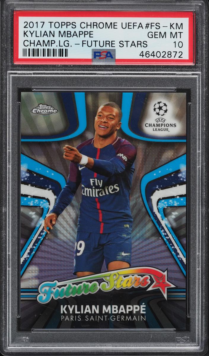 Kylian Mbappe - 2017 Topps Chrome UEFA Champions League Soccer