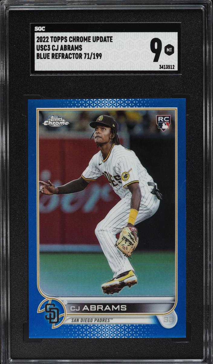 2022 Topps Chrome Update Baseball Blue CJ Abrams #USC3 SGC 9