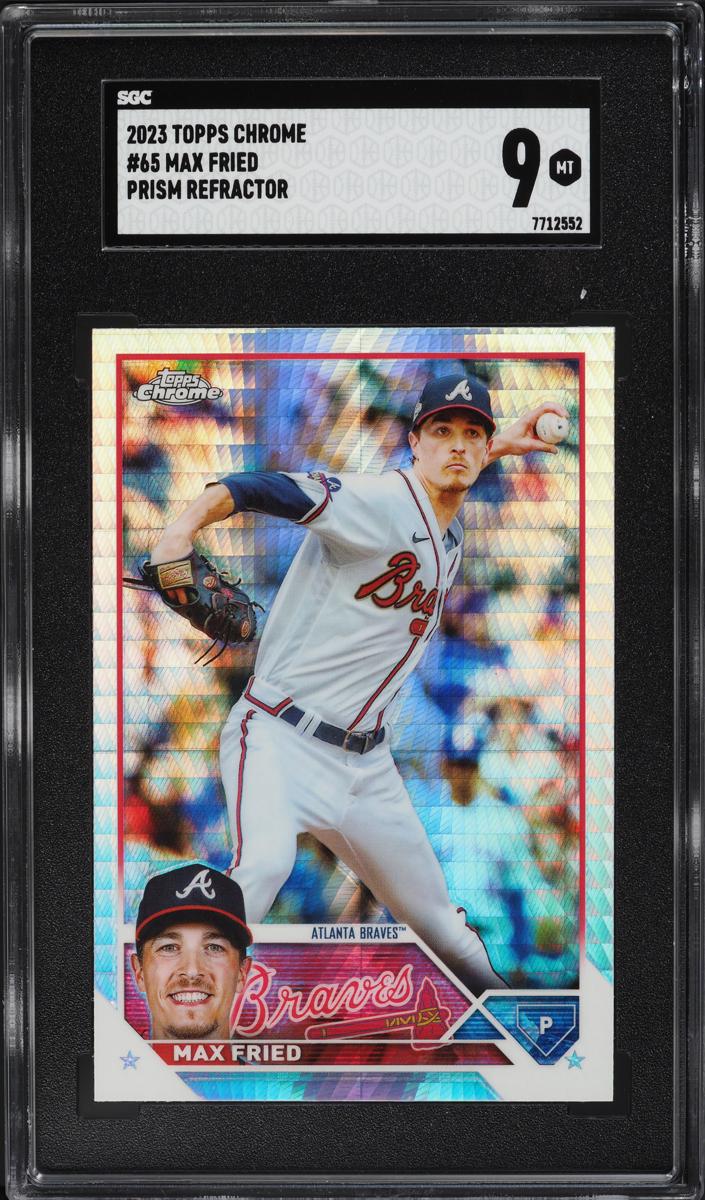 2023 Topps Chrome Baseball Prism Max Fried #65