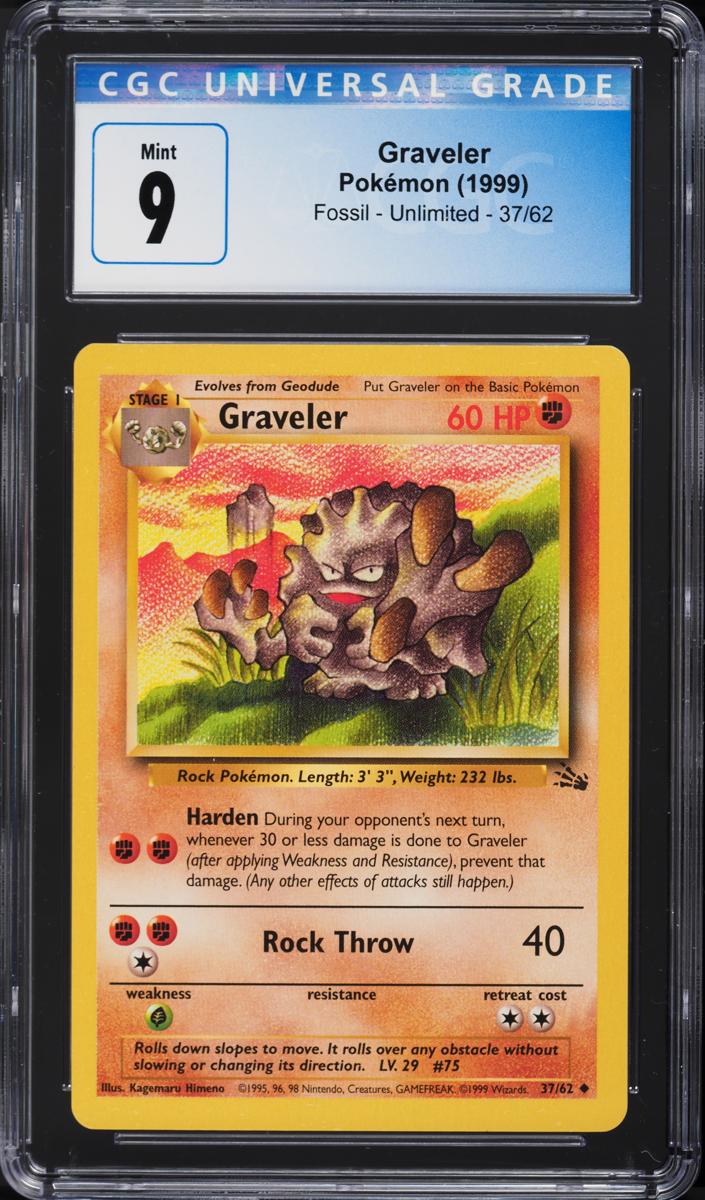 Graveler 1999 Pokemon Fossil