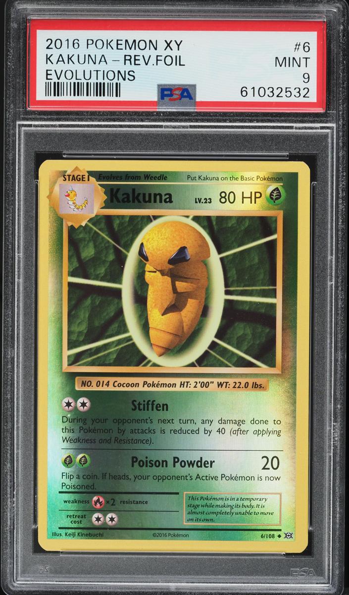 Kakuna 2016 Pokemon XY Evolutions Reverse Foil