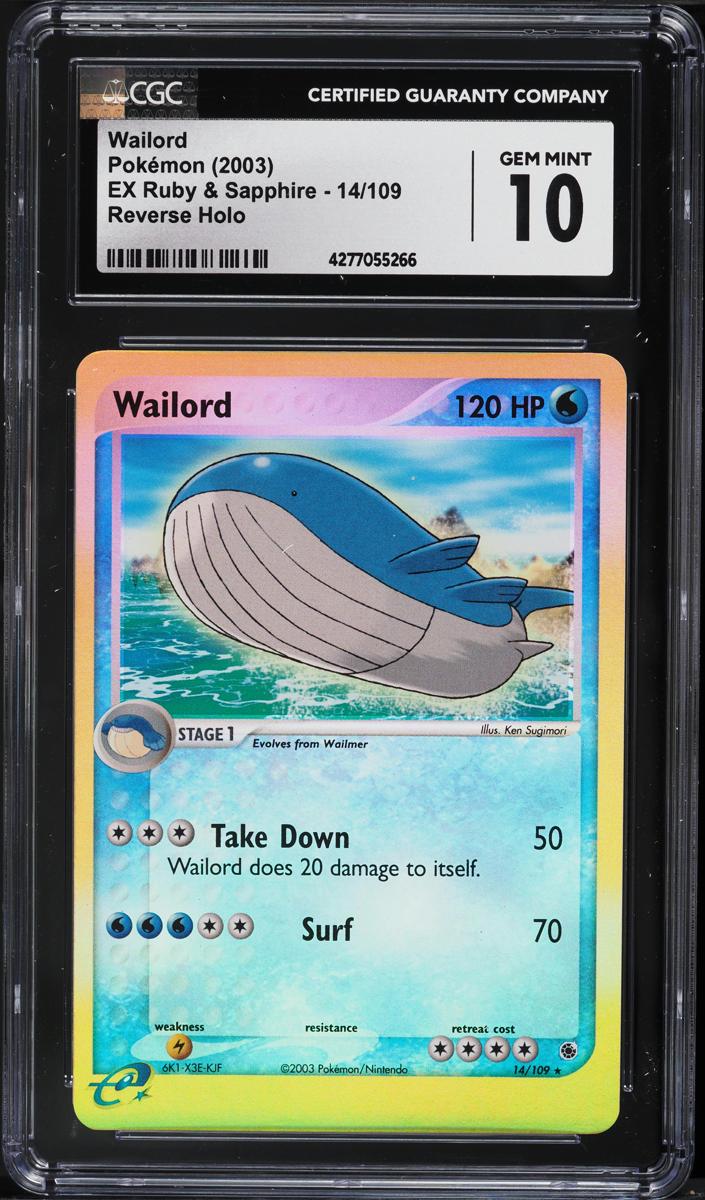 Wailord Holo 2003 Pokemon EX Ruby & Sapphire