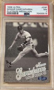 1998 Fleer Ultra Baseball Platinum Medallion Nomar Garciaparra #33P PSA 6.5